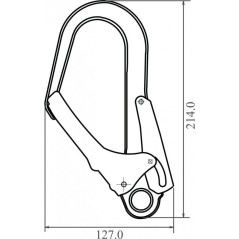 Gerüst - Stahlkarabiner