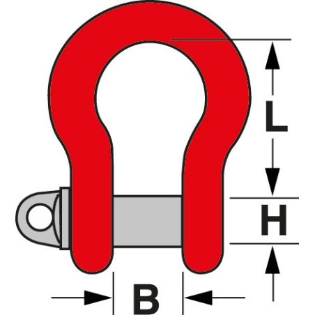 Schäkel WLL 3250 kg