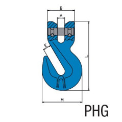 Parallelhaken mit Gabelkopf Grad 100