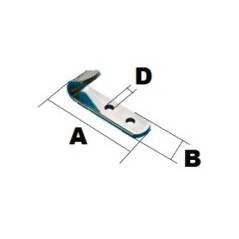 J-Haken verzinkt Länge 54 mm - Breite 13 mm