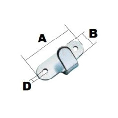 Abspannhaken für Abdecknetzte